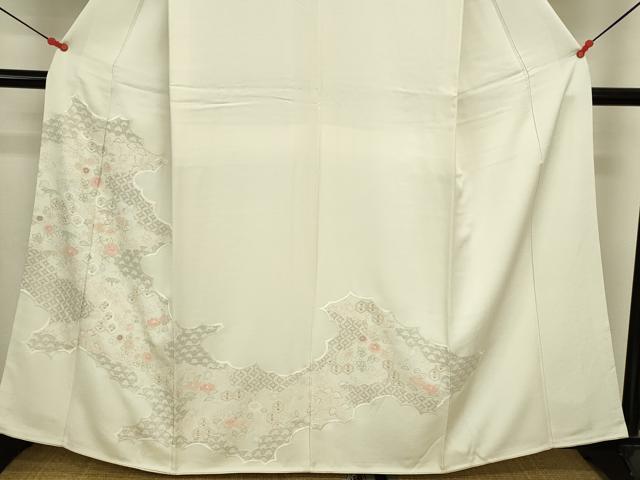 平和屋着物●中国三大刺繍 スワトウ刺繍 汕頭刺繍 相良刺繍 総刺繍 色留訪問着 美空ひばり 吉祥花文 正絹 逸品 未使用 DABI5892op
