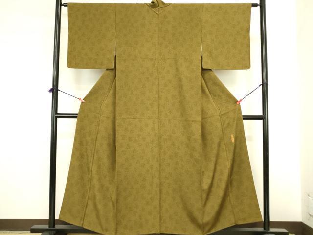 平和屋着物●重要無形文化財 人間国宝 中村勇二郎 江戸小紋 唐草文 正絹 逸品 DABI5902op