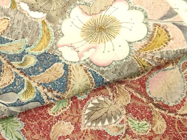 平和屋着物●豪華振袖 絞り 辻が花 暈し染め 金彩 金通し地 正絹 逸品 DABI5907op