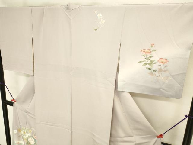平和屋着物●訪問着 色紙花文 暈し染め 金彩 正絹 逸品 DABI5928op