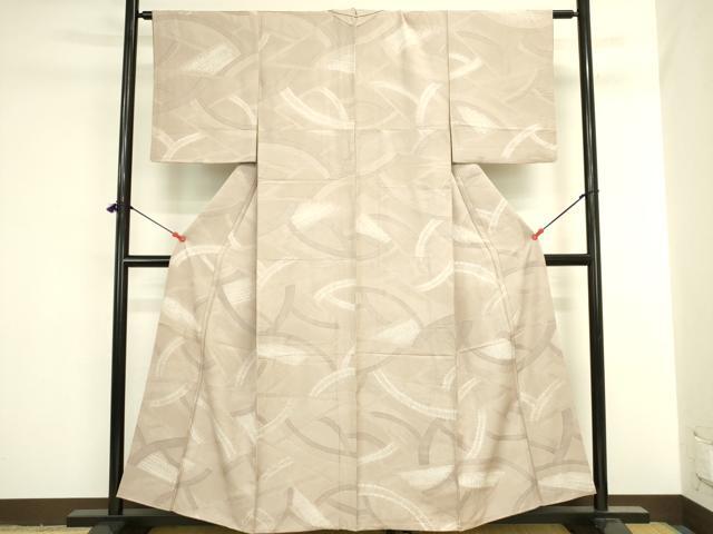 平和屋着物●上質な小紋 絞り 地紋起こし 抽象文様 正絹 逸品 DABI5931op