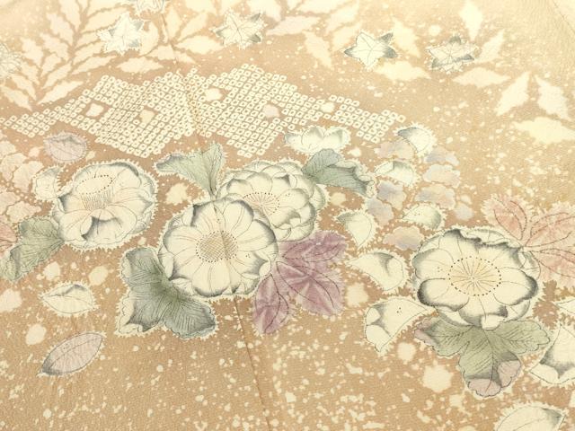 平和屋着物●越後十日町の一流染匠 桐屋・翠山工房 訪問着 絞り 辻が花 暈し染め 正絹 逸品 DABI5949op