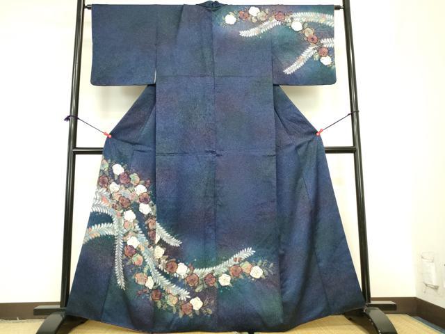 平和屋着物●訪問着 絞り 辻が花 暈し染め 正絹 逸品 DABI5954op