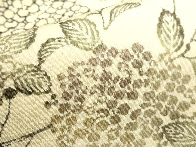 平和屋着物●上質な小紋 型染 紫陽花 アジサイ 鬼しぼ縮緬 大丸扱い 正絹 逸品 DABI5963op