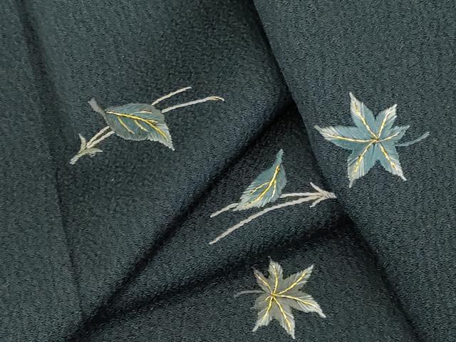 平和屋着物▼訪問着 総刺繍 舞花 金糸 正絹 逸品 DABI5967op