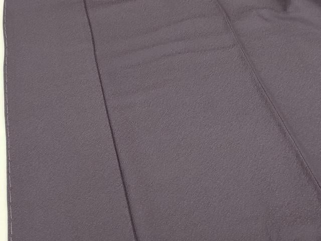 平和屋着物●上質な色無地 霞地紋 濃鼠色 正絹 逸品 未使用 DABI5975op