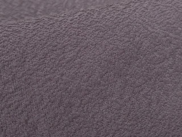 平和屋着物●上質な色無地 霞地紋 濃鼠色 正絹 逸品 未使用 DABI5975op
