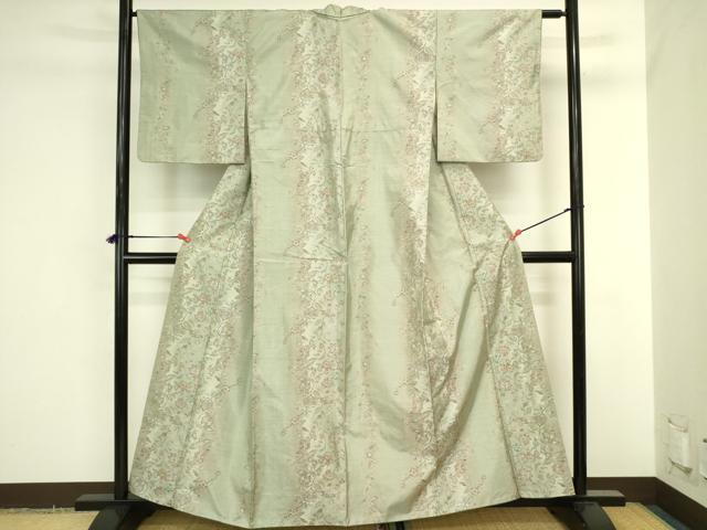 平和屋着物●本場大島紬 9マルキ 総絣 更紗花間道 正絹 逸品 DABI5990op