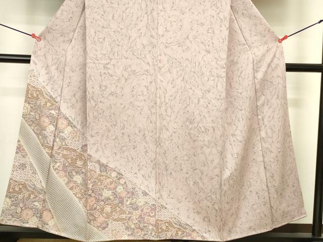 平和屋着物●訪問着 墨流し 辻が花 正絹 逸品 DABI6000op