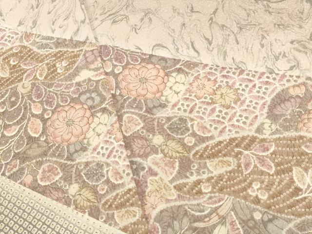 平和屋着物●訪問着 墨流し 辻が花 正絹 逸品 DABI6000op