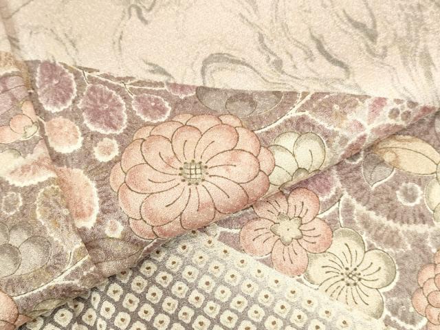平和屋着物●訪問着 墨流し 辻が花 正絹 逸品 DABI6000op
