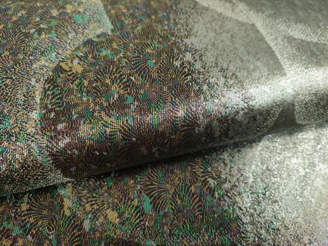 平和屋着物▼六通柄袋帯 霞文 金銀彩 引箔 正絹 逸品 DABI6021ps