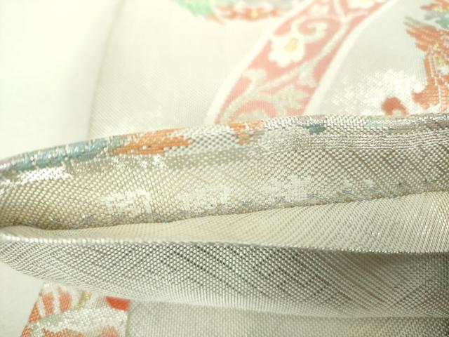 平和屋着物▼佐賀錦 六通柄袋帯 鳳凰華紋 金銀糸 正絹 逸品 DABI6029ps