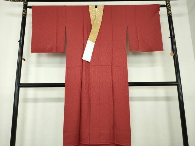 平和屋着物●上質な長襦袢 無双仕立て 半衿刺繍 紗綾形地紋 正絹 逸品 DABI6098ps