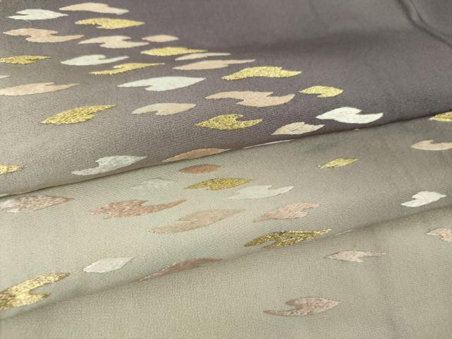 平和屋着物●訪問着 作家物 総刺繍 霞文 暈し染め 金糸 正絹 逸品 DABI6114ps