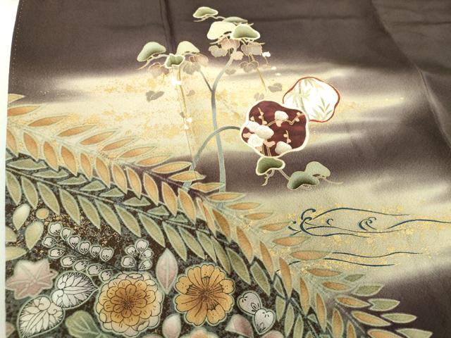 平和屋着物●豪華色留袖 絞り 松竹梅 辻が花 暈し染め 金彩 正絹 逸品 DABI6241ps