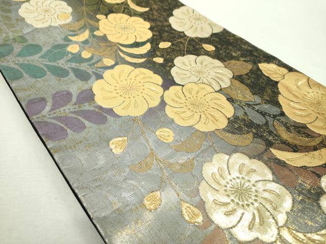 平和屋着物▼六通柄袋帯 辻が花 金銀糸 引箔 正絹 逸品 DABI6352ps