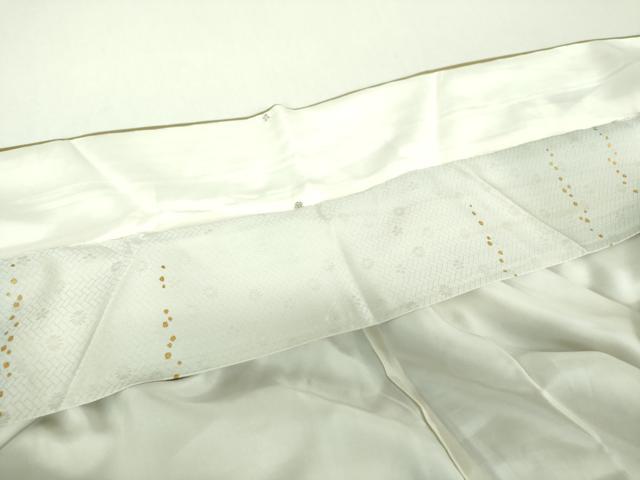 平和屋着物●訪問着 駒刺繍 秋草文 暈し染め 金銀彩 三越扱い 正絹 逸品 DABI6395ps