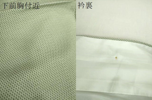 平和屋着物●本塩沢 蚊絣 正絹 逸品 DABI6421ps