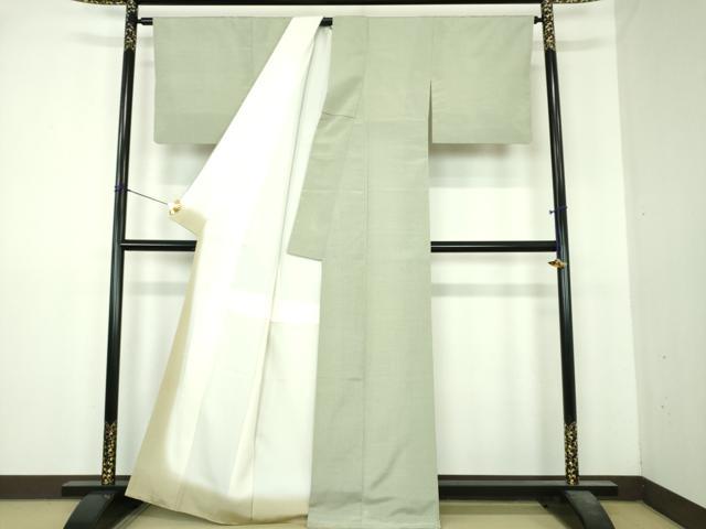 平和屋着物●本塩沢 蚊絣 正絹 逸品 DABI6421ps