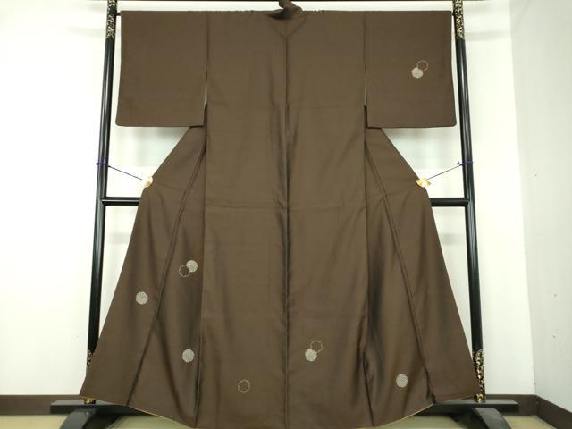 平和屋着物●訪問着 作家物 お召地 雪輪重ね 金彩 やまと金ラベル 正絹 逸品 DABI6431ps