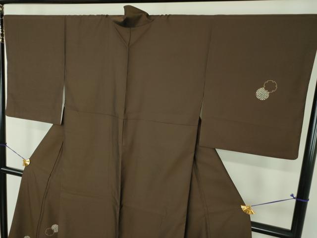 平和屋着物●訪問着 作家物 お召地 雪輪重ね 金彩 やまと金ラベル 正絹 逸品 DABI6431ps