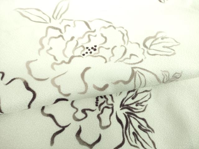 平和屋着物●小紋 草花文 洗える着物 DABI6438ps