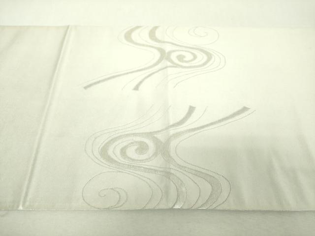 平和屋着物▼中国三大刺繍 総相良刺繍 総刺繍 太鼓柄袋帯 流水文 銀糸 正絹 逸品 DABI6541ps