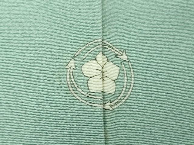 平和屋着物●鎌倉友禅 坂井教人 日本工芸会正会員 訪問着 カタクリの花 金銀彩 正絹 逸品 DABI6609ps