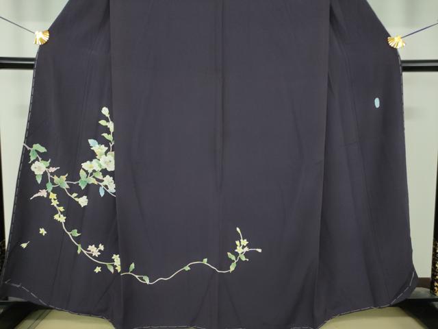平和屋着物●本加賀友禅作家 南克治 訪問着 枝花文 正絹 逸品 未使用 DABI6643ps