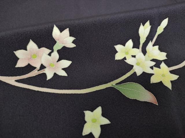 平和屋着物●本加賀友禅作家 南克治 訪問着 枝花文 正絹 逸品 未使用 DABI6643ps