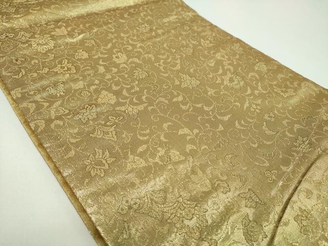 平和屋着物▼両面 六通柄袋帯 宝尽吉祥文 金糸 正絹 逸品 DABI6674ps