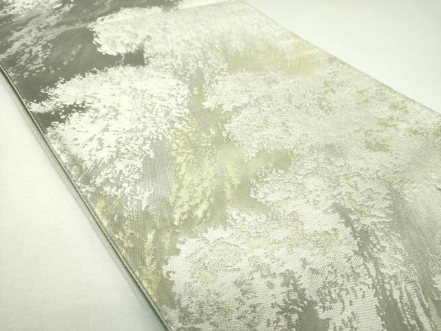 平和屋着物▼六通柄袋帯 立波文 金銀糸 正絹 逸品 DABI6857ps