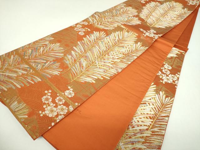 平和屋着物▼六通柄袋帯 七彩錦 金銀糸 正絹 逸品 DABI6972ps