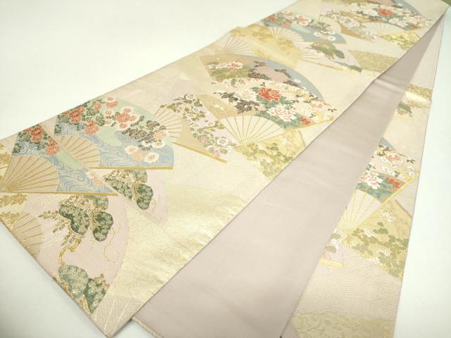 平和屋着物▼六通柄袋帯 唐織 光琳回廊 金糸 正絹 逸品 DABI6996ps