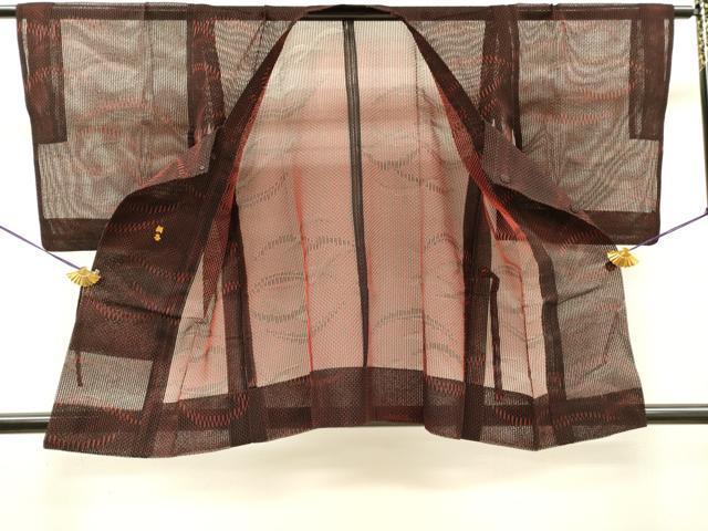 平和屋着物▽道行コート スリーシーズン 春夏秋 塵除け 流線文 正絹 逸品 DABI7018fe