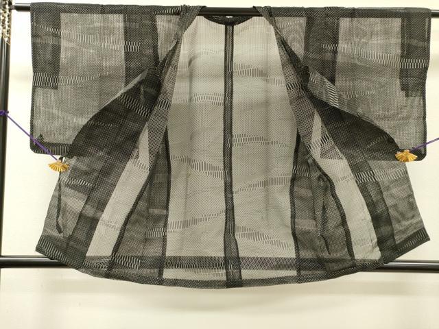 平和屋着物▽道行コート スリーシーズン 春夏秋 塵除け 幾何学文 正絹 逸品 DABI7030fe
