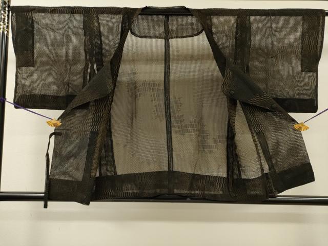 平和屋着物▽道行コート スリーシーズン 春夏秋 塵除け 道長文様 正絹 逸品 DABI7054fe