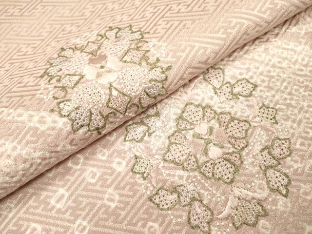 平和屋着物▼中国三大刺繍 スワトウ刺繍 汕頭刺繍 訪問着 絞り 正倉院 金糸 正絹 逸品 DABI7062fe
