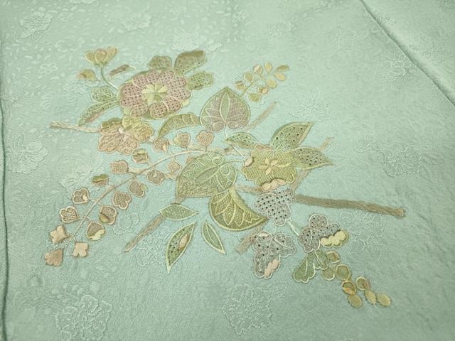 平和屋着物▼中国三大刺繍 スワトウ刺繍 汕頭刺繍 総刺繍 色留訪問着 辻が花 正絹 逸品 DABI7077fe