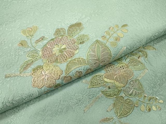 平和屋着物▼中国三大刺繍 スワトウ刺繍 汕頭刺繍 総刺繍 色留訪問着 辻が花 正絹 逸品 DABI7077fe