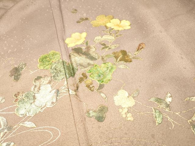 平和屋着物▼訪問着 螺鈿 流水文 暈し染 金銀彩 正絹 逸品 DABI7079fe