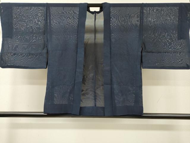 平和屋着物▽羽織 スリーシーズン 春夏秋 塵除け 草花 銀糸 正絹 逸品 DABI7256fe
