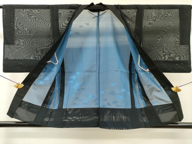 平和屋着物▽羽織 スリーシーズン 春夏秋 塵除け 楓 正絹 逸品 DABI7257fe