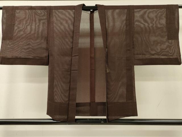 平和屋着物▽羽織 スリーシーズン 春夏秋 塵除け 網目文 銀糸 正絹 逸品 DABI7258fe