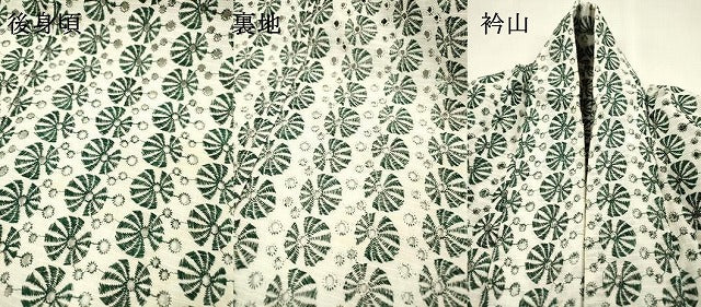 平和屋着物*夏物 小紋 総レース 丸文 DABI7262fe