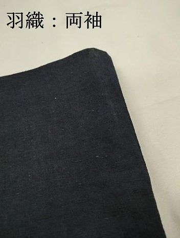 平和屋着物▽男性 単衣 紬 アンサンブル 鉄紺色 正絹 逸品 DABI7272fe