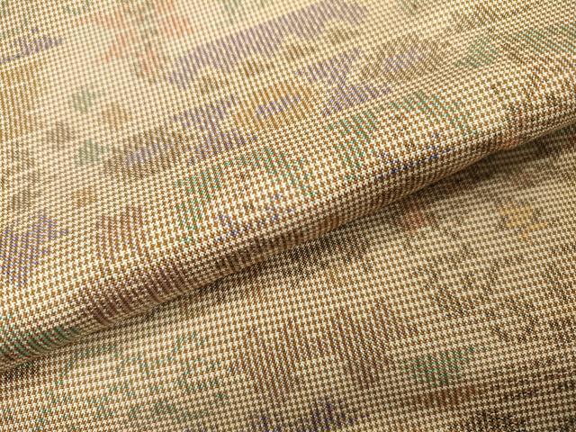 平和屋着物▽本場大島紬 単衣 7マルキ 草花 正絹 逸品 DABI7283fe