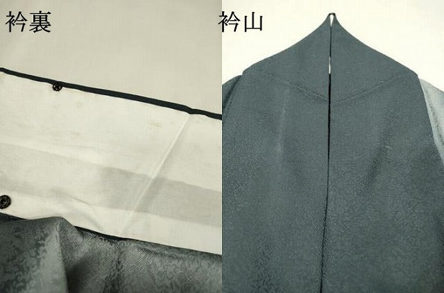 平和屋着物▽訪問着 単衣 竹屋町刺繍 笹花文 暈し染 金彩 正絹 逸品 DABI7285fe