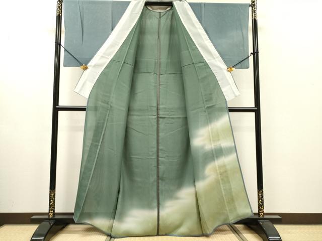 平和屋着物▽訪問着 無双 紗袷 紗×紗 霞文 暈し染 金彩 正絹 逸品 DABI7287fe